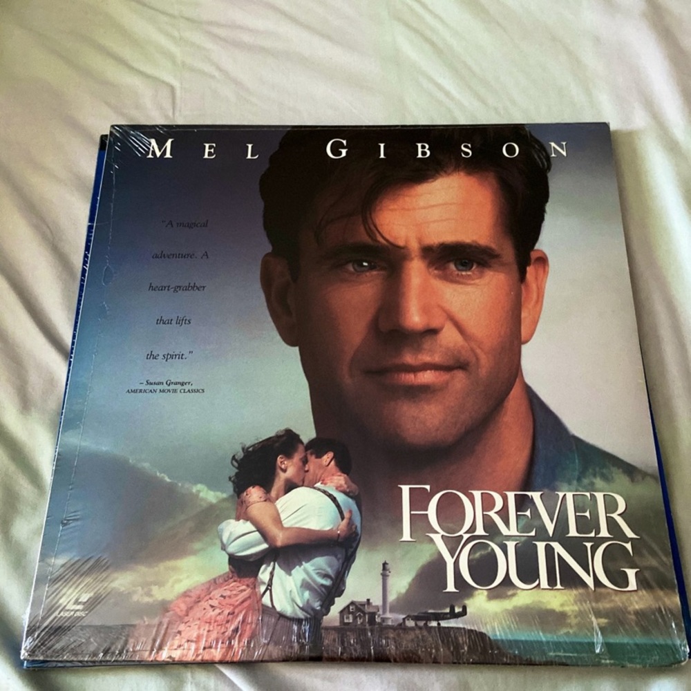 Brand New/ Sealed Vintage Mel Gibson Forever Young Movie in Laserdisc format